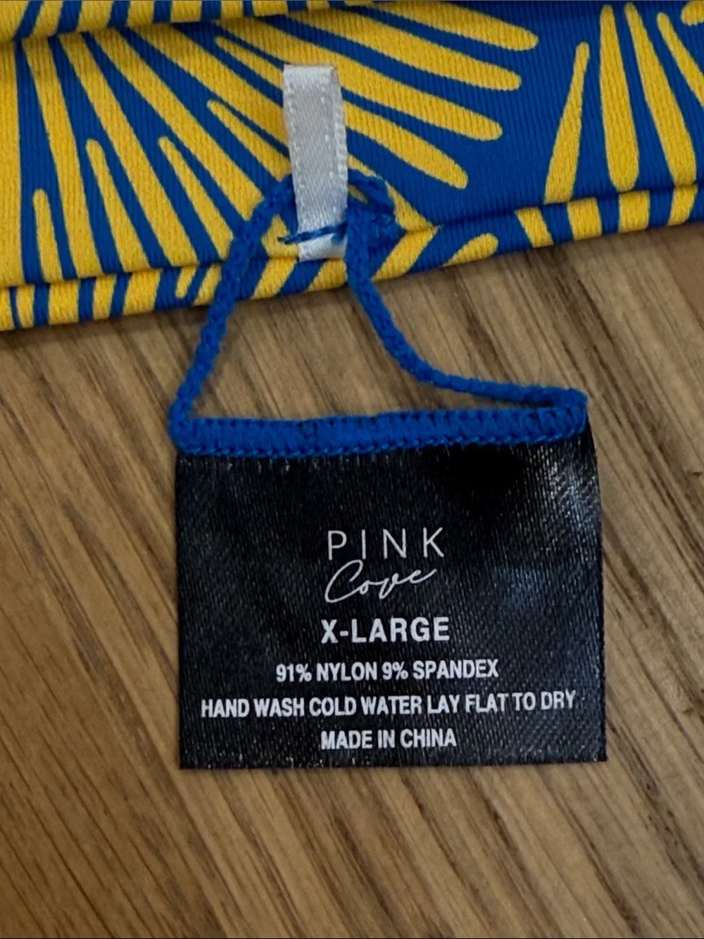 NWT Retro Stage Blue 1930s Fan Bikini Set High Waisted Two Piece Swimsuit XL